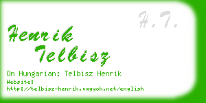 henrik telbisz business card